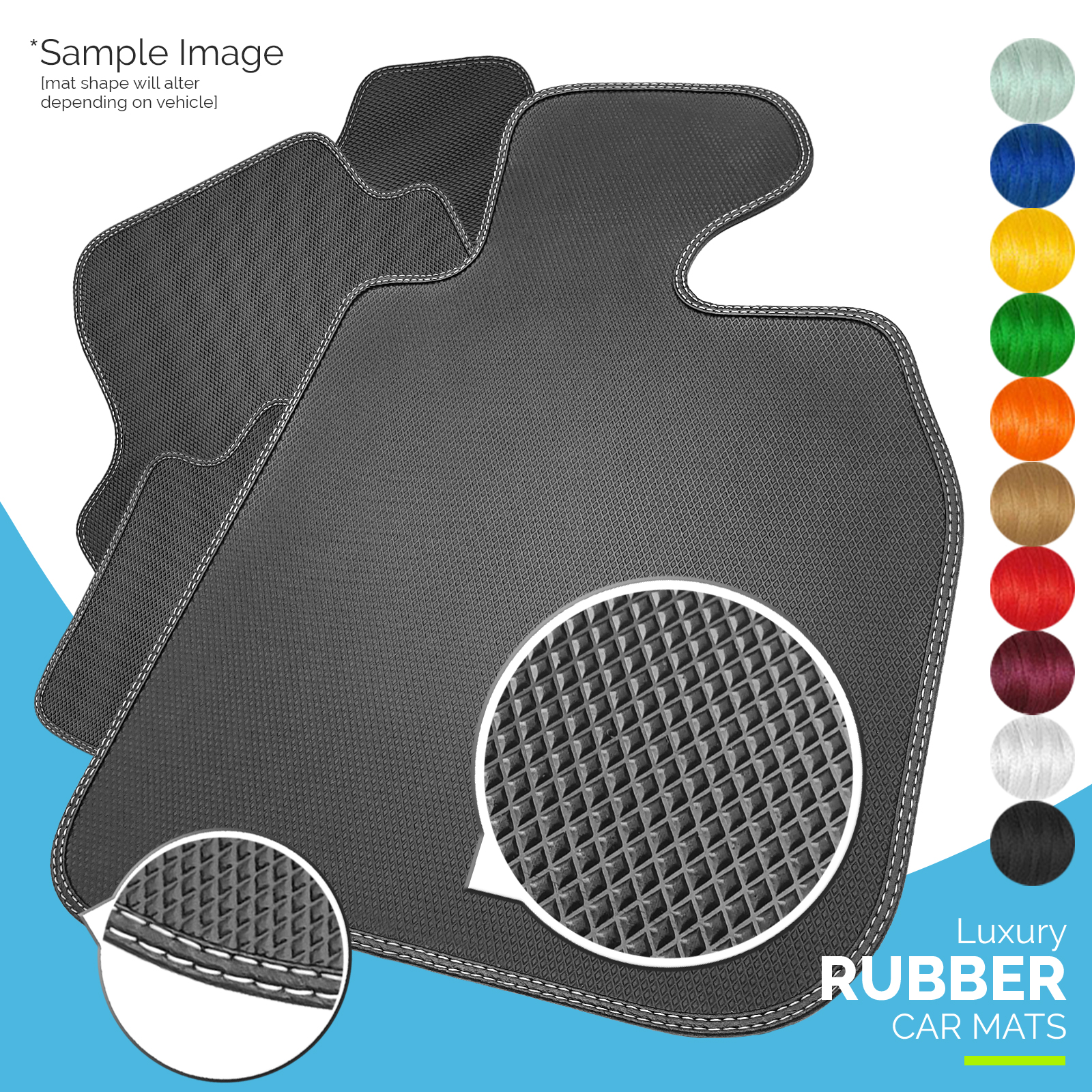 To Fit Renault Captur Car Mats 2013+ Luxury Rubber [RHD]